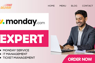 set up monday service, IT management, customer support, helpdesk, ai expert