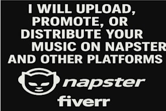 upload promote or distribute your music on napster and other platforms