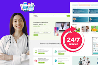 design medical, health care and online consultation website