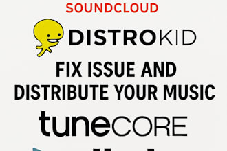 fix issue and distribute your music using soundcloud distrokid tunecore cd baby
