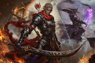 create character illustrations for your fantasy card game