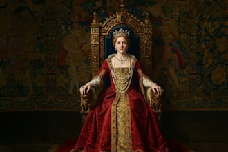 royal digital portrait in classic oil painting style