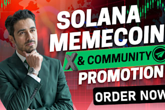 promote solana memecoin telegram community bring in investor x marketing