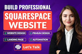 build squarespace website design or redesign, website development squarespace