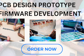 pcb design prototype firmware development for stm32, nrf52, ai nip esp32 arduino