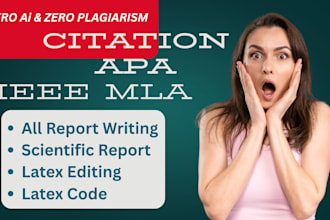 setup ieee, mla, apa references and convert documents to latex format