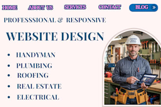 design build create handyman roofing construction plumbing cleaning website