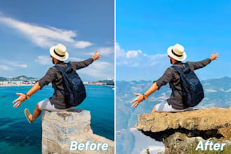 do realistic background change or object removal in photos