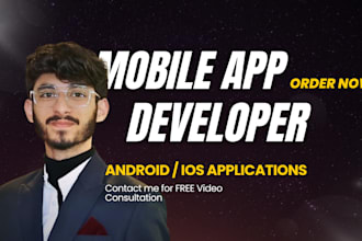 be your native and flutter developer to develop an ecommerce, social media app