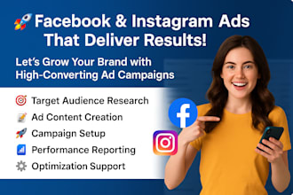 set up and manage high converting facebook and instagram ads