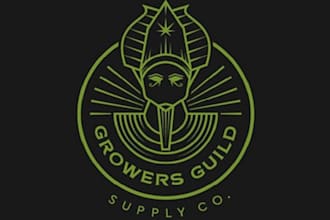 design luxurious farm hemp equipment company logo