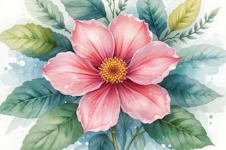 make botanical illustrations of flowers, plants