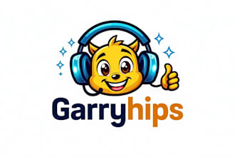 do gamer thump up  character mascot logo icon with business