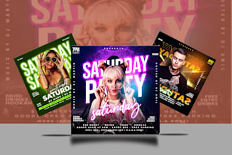 do creative event club and party flyer design