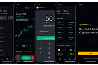 build crypto wallet app and website, trading app, exchange website, wallet app
