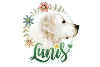 design flower farm and dog care logo