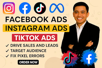 run and manage facebook, instagram, and tiktok ads, meta and tiktok ads manager