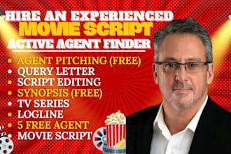 find top agents for movie script, screenplay free synopsis tv pilot film script