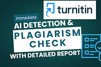 perform plagiarism and ai check with detailed report