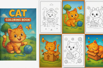 make a coloring book for kids or adults for KDP