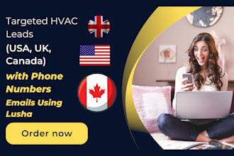 targeted hvac leads USA UK canada with phone numbers emails using lusha