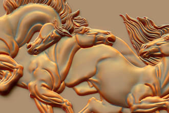 sculpt 3d bas relief coin model medallion cnc design wall art miniature printing