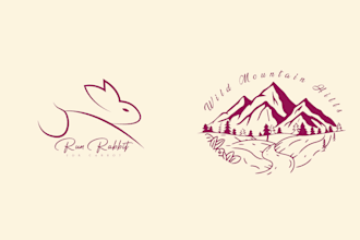 make a unique premium minimalist line art logo design