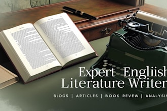 write high quality english literature articles and blogposts