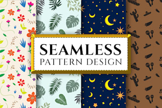 create seamless pattern design vector repeat pattern