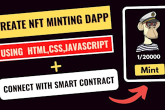 do nft mint website, nft smart contract, minting dapp