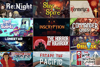 do steam capsule game art game banner character design game ui for game marketin