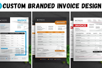 design xero invoice design, business card stationery design for invoice template