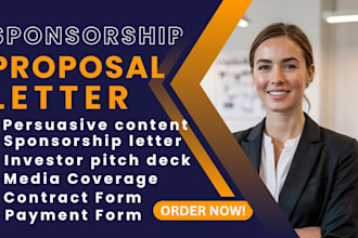 write and design your sponsorship proposals and fundraising
