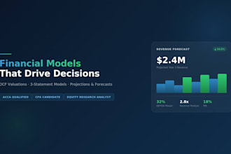 create a financial model with projections and dcf valuation