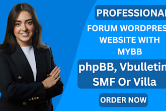 build a forum online community with vbulletin, xenforo, phpbb, mybb, wordpress