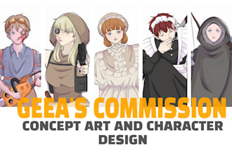 draw you amazing characters based on your mind and your request