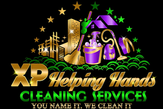 create janitorial, commercial, pressure wash and cleaning service logo
