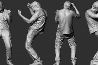 do 3d clean up 3d scanning clean redesign model clean mesh edit stl obj file