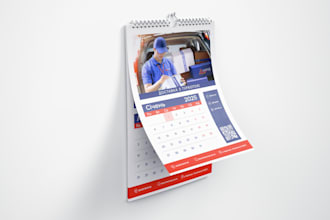 design calendar for print or digital use