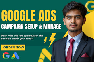 setup, manage and optimize your  google ads adwords, display ads, PPC campaigns