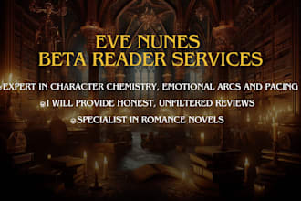 beta read your romance novel and provide honest feedback