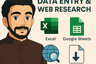 do accurate data entry, data enrichment, web research, and copy paste work