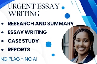 do urgent essay writing as an essay writer