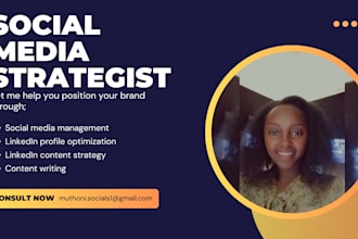 be your social media manager, content writer and linkedin guide