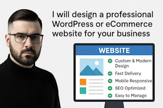 design a custom standard and professional website for your business in any niche
