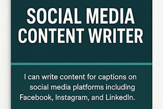 write engaging social media posts and captions to enhance your brand