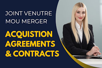 draft joint venture mou merger and acquisition agreements