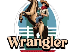 design modern rodeo logo with source file