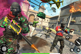 build 3d fps game, action shooter game, tps game, multiplayer shooting game, rpg