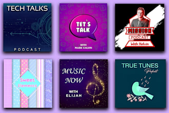 do podcast artwork, podcast design, podcast cover art or any graphics design